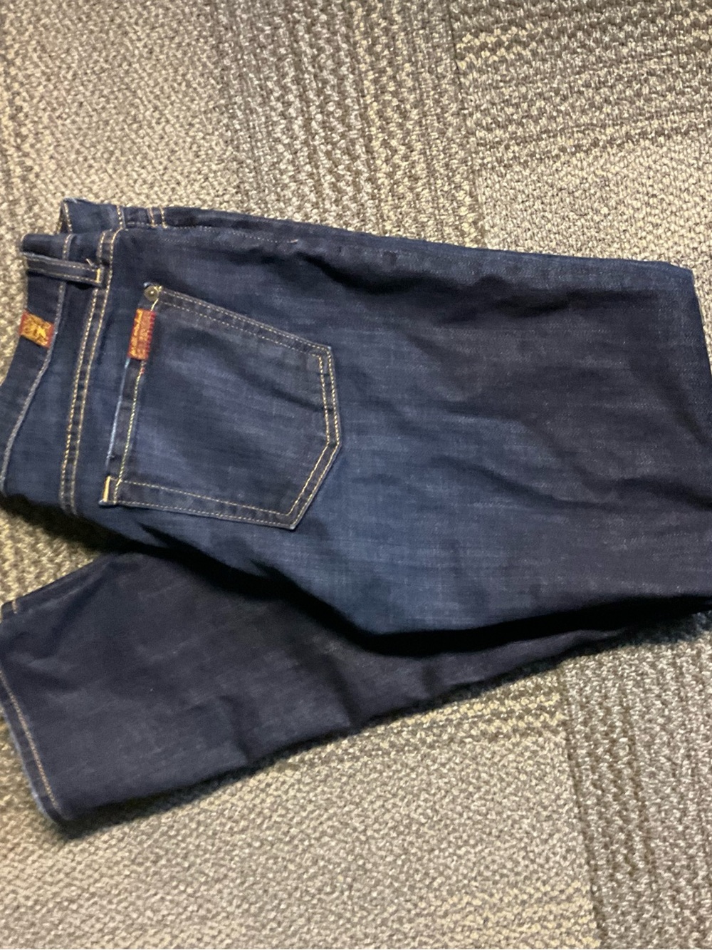 7 For All Mankind Women's Dark Blue Jeans